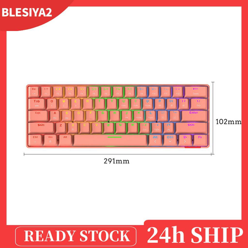 RGB Wireless Bluetooth Mechanical Keyboard 61 Keys Type-c for PC Laptop