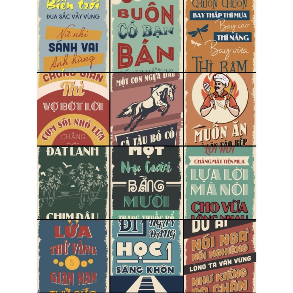 DECAL POSTER DÁN TƯỜNG TRANG TRÍ CỬA HÀNG/CAFE CỔ ĐIỂN VINTAGE (P7)