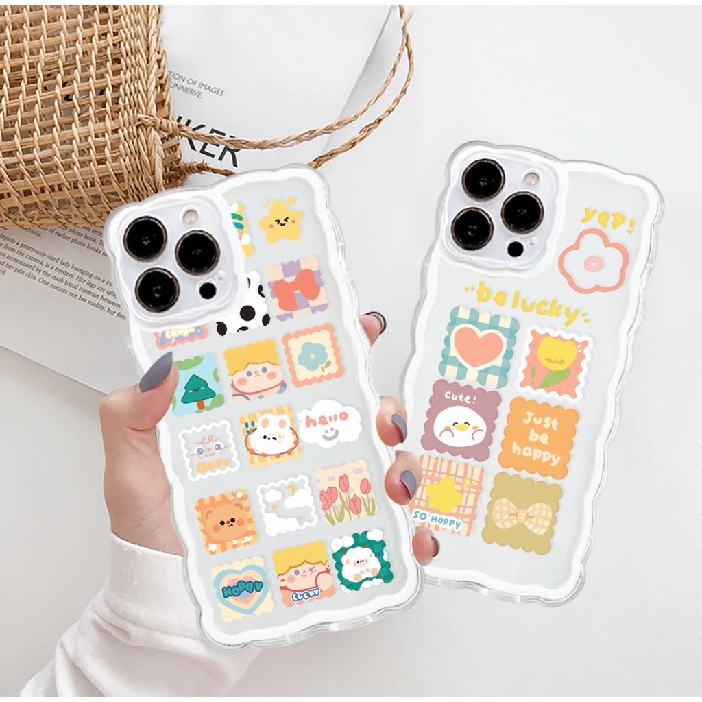 Ốp lưng iphone trong lượn sóng be lucky 6/6plus/7/7plus/8/8plus/xs/11/12/13/pro/max/plus/promax-Sale Hot U1-13