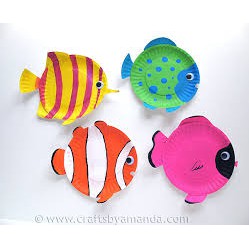 Combo 10 dĩa giấy làm thủ công mầm non