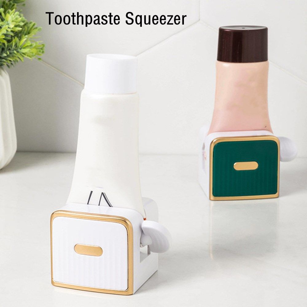Dụng cụ hỗ trợ bóp tuýp kem đánh răng bằng nhựa dán tường tiện lợi