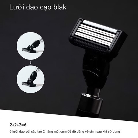 Dao Cạo Râu blak Nero Black Gomi Mall