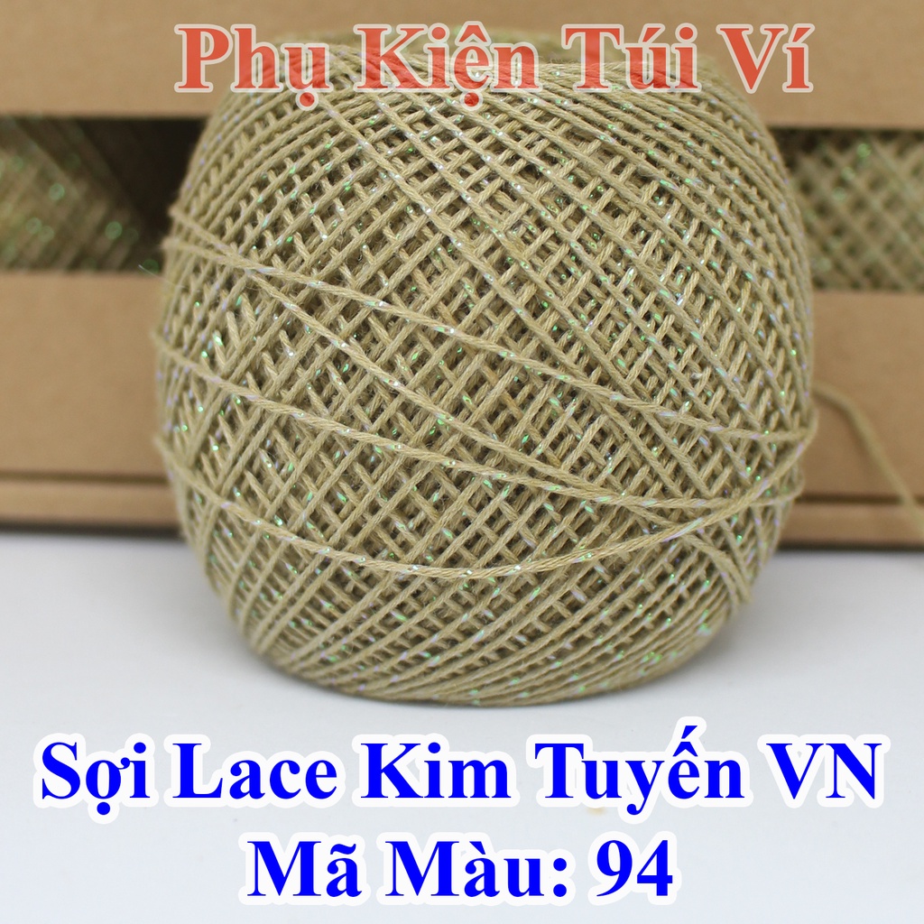 Sợi lace nhũ kim tuyến Craft Yarn Việt Nam