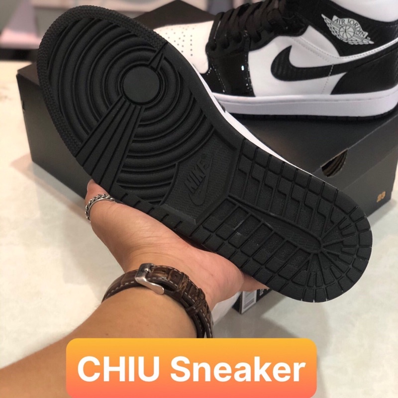 [ CHIU Sneaker 1 ] Giày thể thao Sneaker Jordan 1 mid Carbon trắng đen phiên bản likeauth jd1 cổ cao