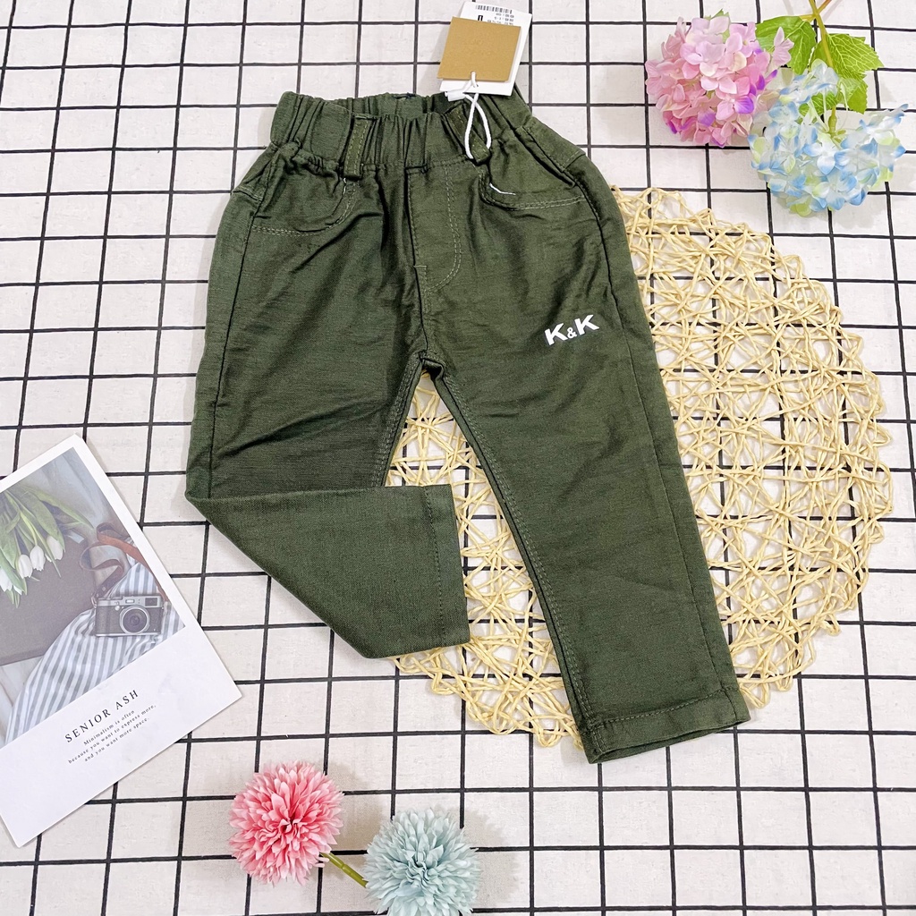 Quần dài Kaki bé trai K&amp;K size 1-5 (9-14kg)