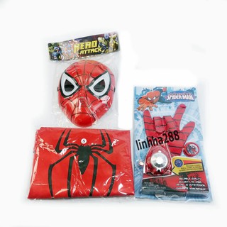 [20 BỘ] SET Siêu nhân 3D-Đồ siêu nhân cho bé-Set Áo choàng+mặt nạ+khiên+găng tay biệt đội siêu anh hùng cho bé trai/gái
