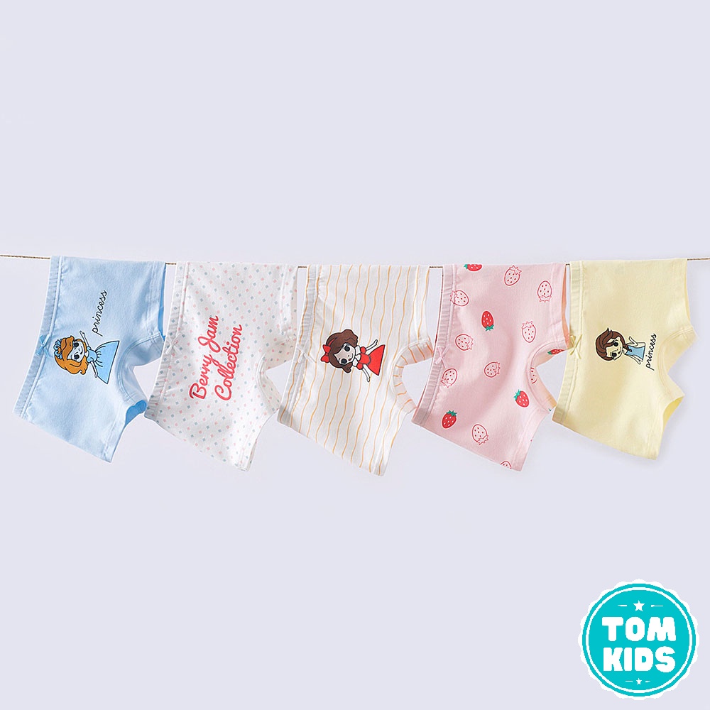 SET Quần Chíp Bé Gái Chất Liệu COTTON Kháng Khuẩn Co Giãn Đàn Hồi Tốt Họa Tiết Ngộ Nghĩnh Dễ Thương