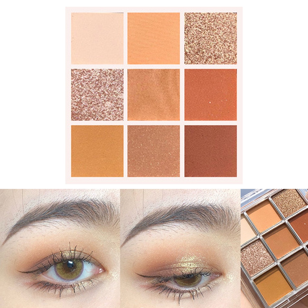 (Hàng Mới Về) Bảng Phấn Mắt 9 Màu Lì Và Ánh Ngọc Trai Kết Cấu Mịn Màng Lâu Trôi Cho Nữ | BigBuy360 - bigbuy360.vn