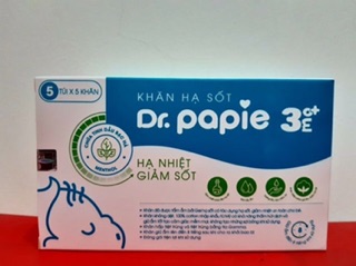 Khăn lau hạ sốt Dr Papie