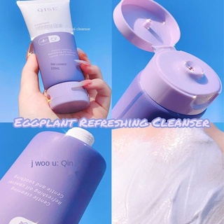 Eggplant Cleanser Facial Cleanser Whitening and Oil Control Deep Cleansing, Pore Shrinkage, Acne, Blackhead and Mite Removal