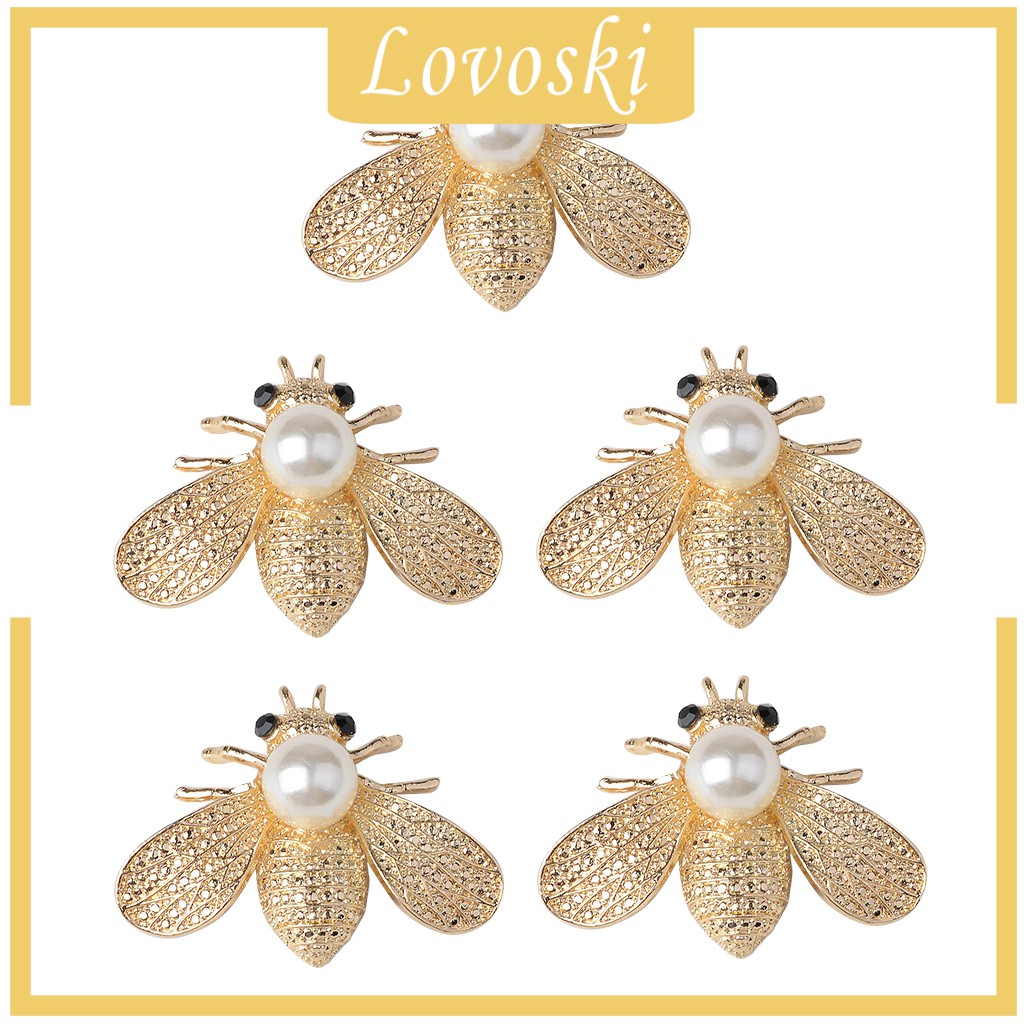 Set 5 NúT HìNh Chú Ong BằNg HợP Kim 40mm NhiềU MàU SắC