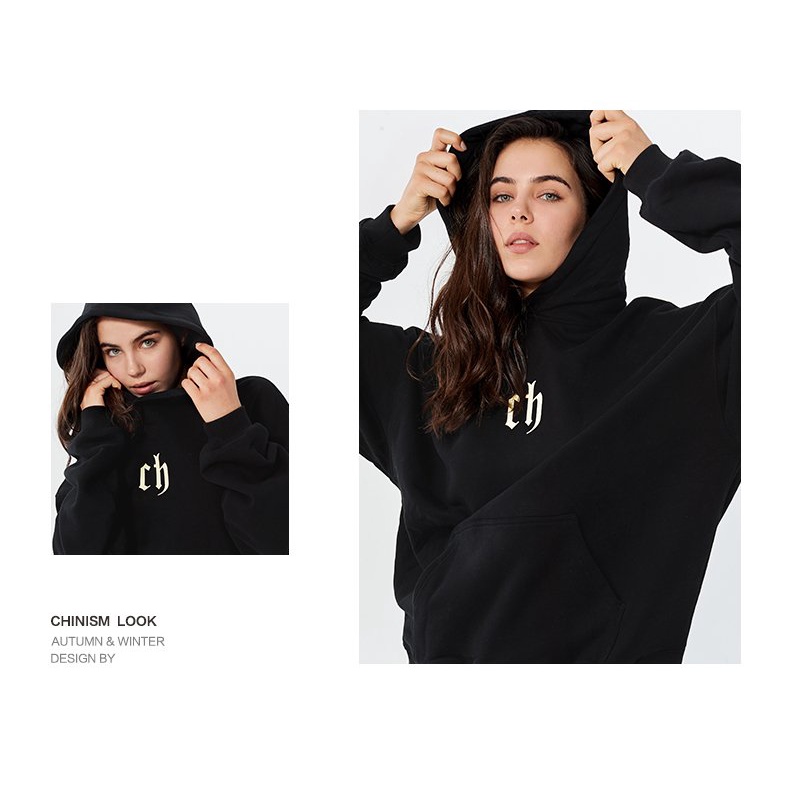 Áo Hoodie Oversize Nam Nữ Áo nỉ chui đầu Unisex CH DC299 - Haihaishop