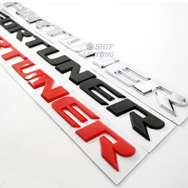 1 Miếng Dán Chữ Cho Xe Toyota Fortuner