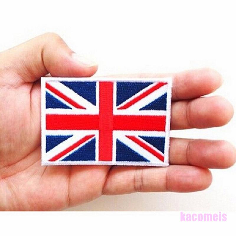 Sticker ủi thêu hình lá cờ nước Anh