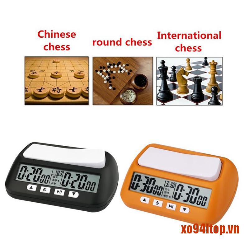 XOTOP 1pc Professional Chess Clock Compact Digital Watch Count Up Down Timer Boa