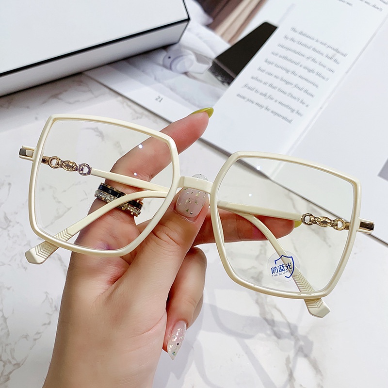 Mắt Kính Chống Ánh Sáng Xanh Chống Ánh Sáng Xanh Hình Đa Giác Thời Trang Cho Nam Nữ