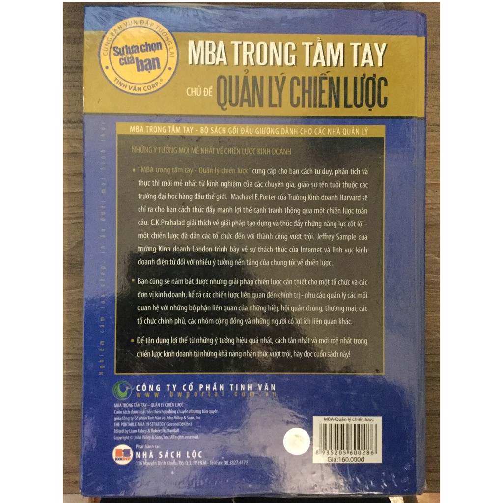 Sách - MBA Trong Tầm Tay Chủ Đề Quản Lý Chiến Lược - The Portable MBA In Strategy
