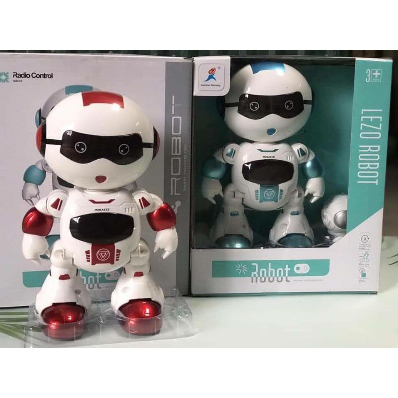 Đồ chơi robot điều khiển từ xa có đèn, nhạc