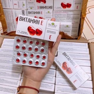 Vitamin e đỏ nga vỉ 20 viên