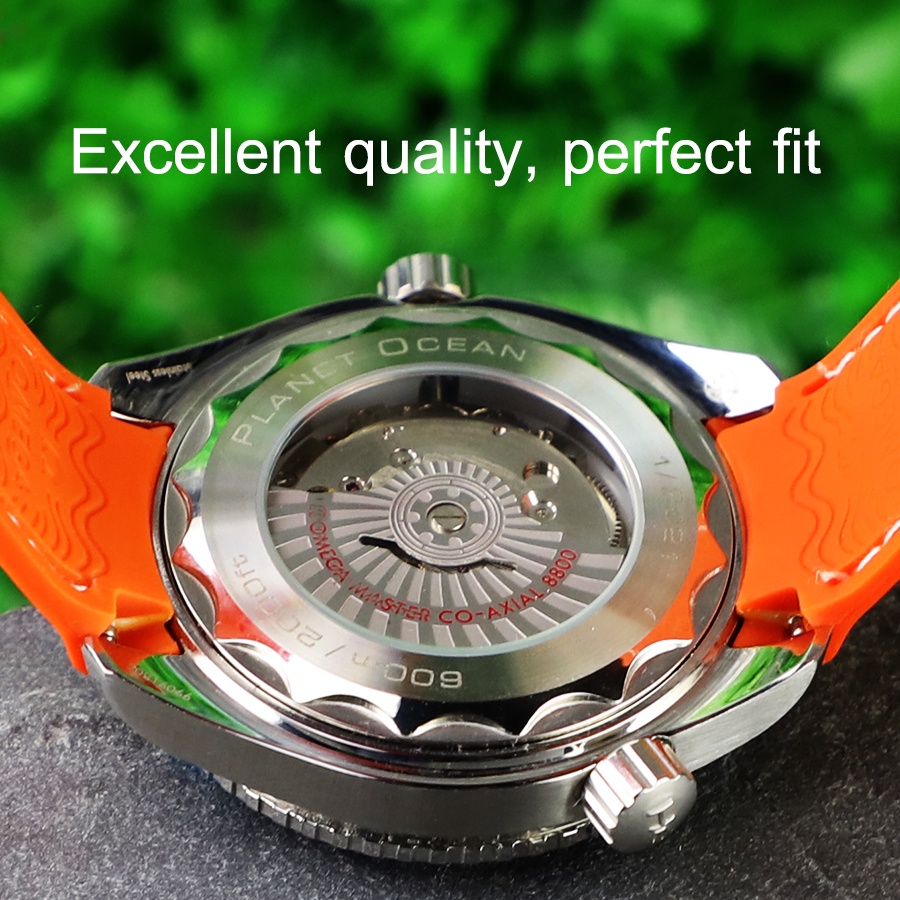 Mua 20mm 22mm Rubber Silicone Watch Band for Omega Seamaster 300m 600m