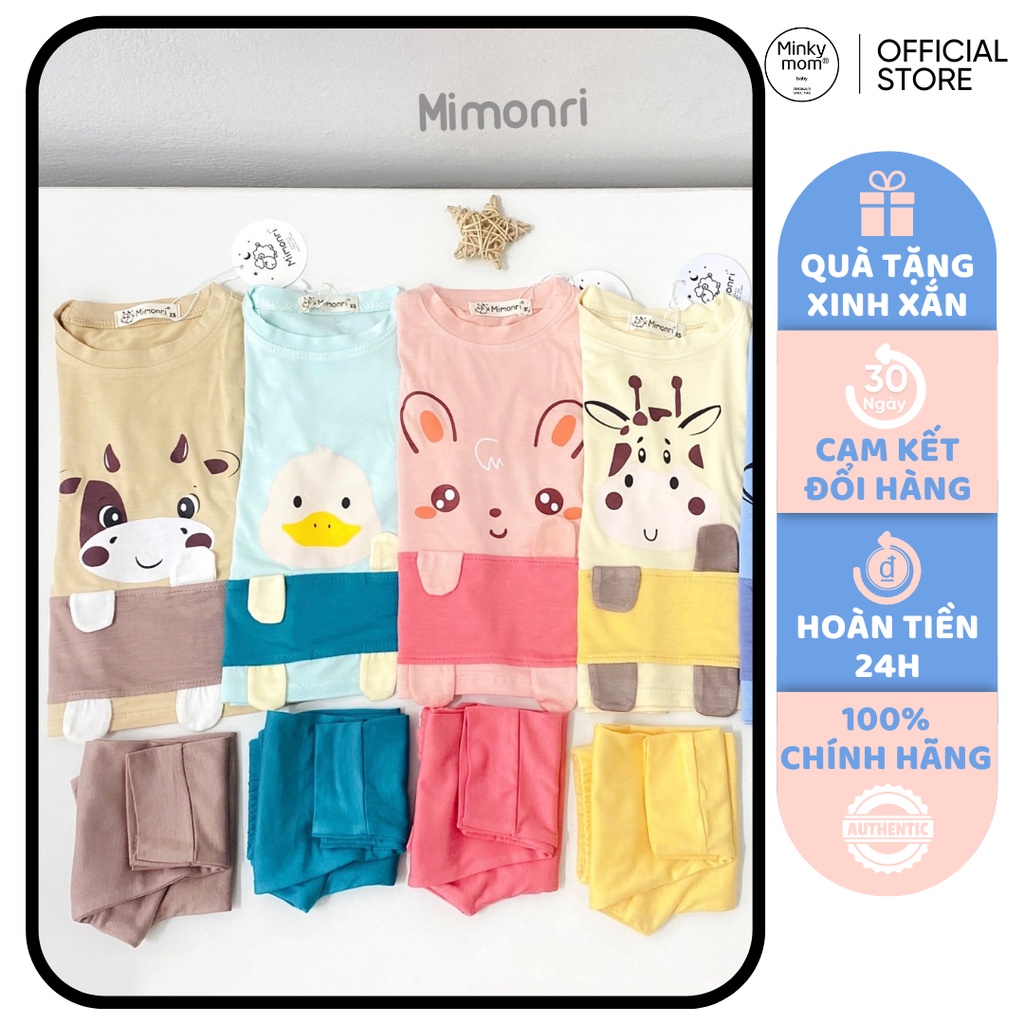 [SALE] Bộ Quần Áo Bé Gái, Bé Trai KIMCHIBABY Vải Thun Lạnh Hoạ Tiết Hươu Vàng, Đồ Bộ Cho Bé Mặc Nhà Thu Đông KWTD2207