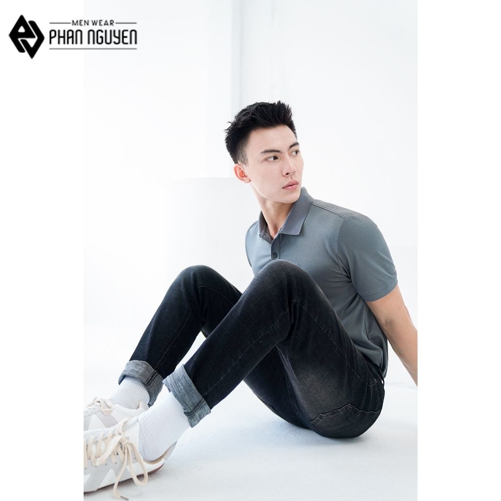 Quần jean nam đen cao cấp Phan Nguyễn, kiểu dáng slim fit, thiết kế trẻ trung, nam tính, độ bền cao, co giãn tốt QBD.022