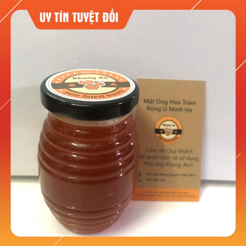 Mật ong rừng U Minh, Lọ thủy tinh 200ml, Khai thác tự nhiên, Thiên nhiên 100%