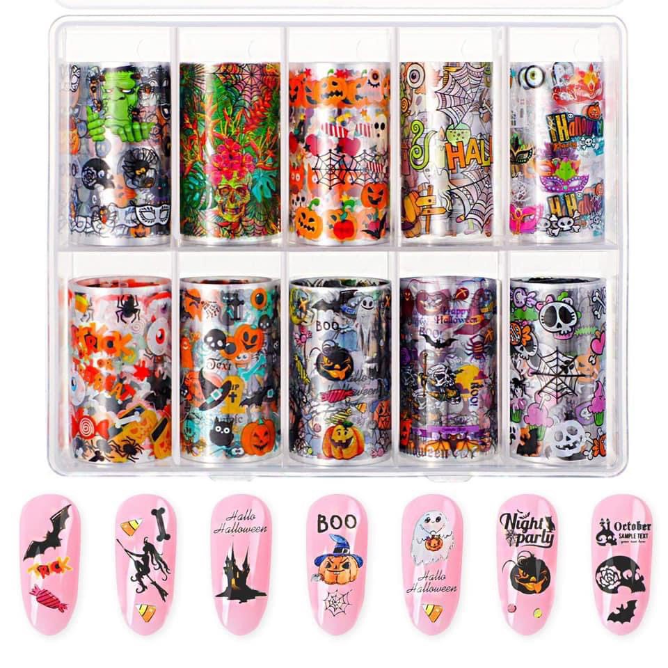 Foil dán móng hoạ tiết hallowen Thiên Di Nail