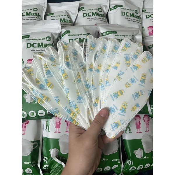 (COMBO) 10 CHIẾC Khẩu trang KF94 EM BÉ DC Mask 4 Lớp Chống Bụi Mịn Và Kháng Khuẩn Hàng Cao Cấp
