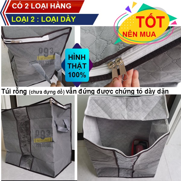 Túi Đựng Quần Áo Chăn Màn, Túi Vải đựng đồ 48x48