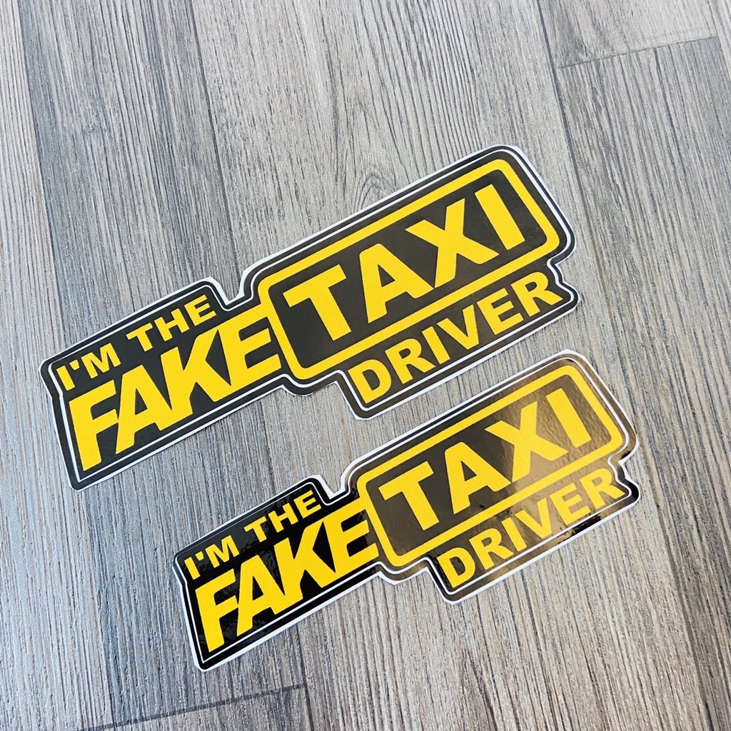 (2 TEM) TEM CHỮ DECAL, STICKER SCOOTER, FAKE TAXI KIỂU MỚI