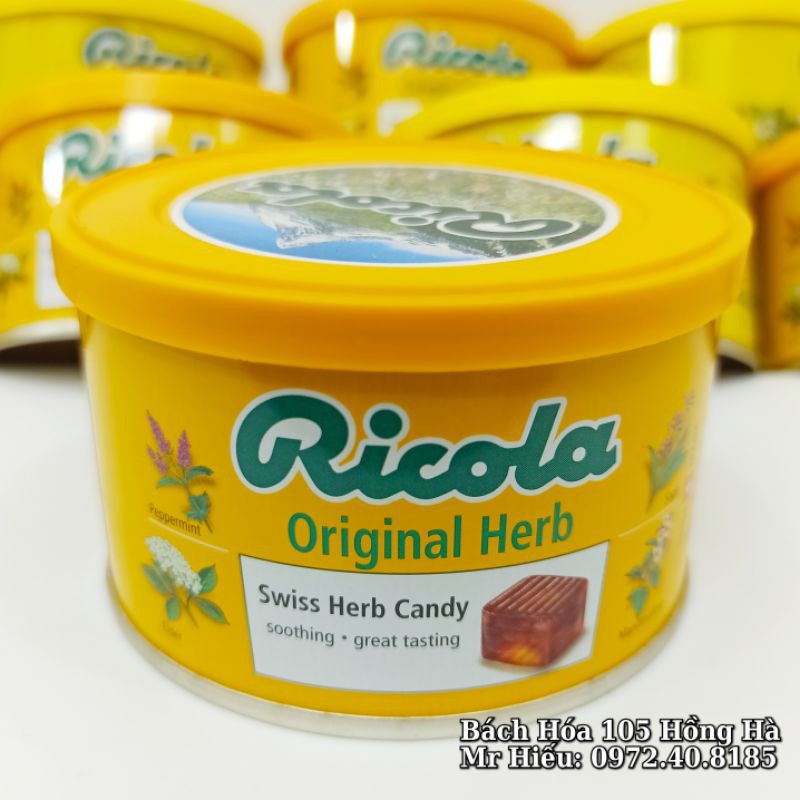 [T6/2022] Kẹo Ricola hộp sắt 100g