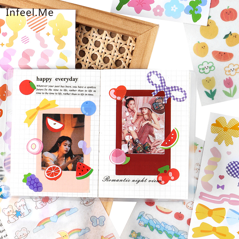 Tấm Nhãn Dán Infeel.Me Nhiều Màu Trang Trí Sổ Lưu Niệm