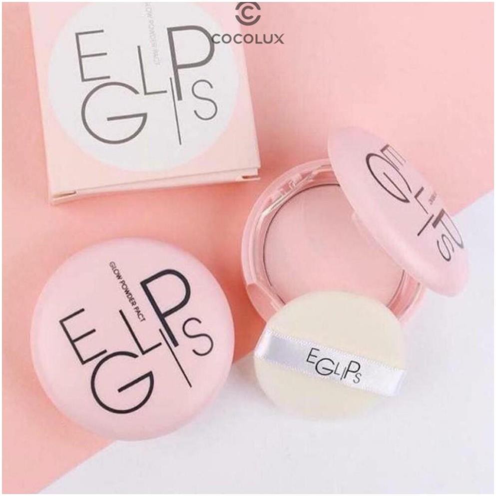 [AUTH] [CoCoLux] Phấn phủ EGLIPS Glow Power Pact ( hồng )