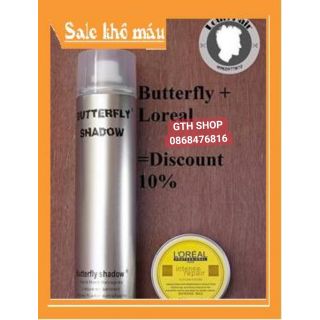Gôm xịt tóc Butterfly Shadow  chai lớn - Gôm xịt giữ cứng rất tốt -GTH SHOP-Hàng Chính Hãng