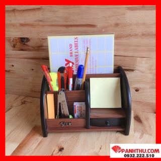 KHAY KỆ CẮM BÚT GỖ HX-1013