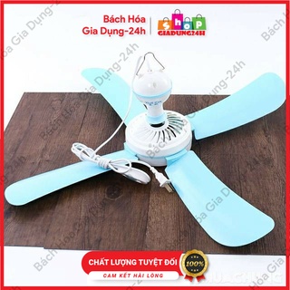 Quạt trần mini 4 cánh lớn ( quạt treo màn, treo mùng)-Giadung24h