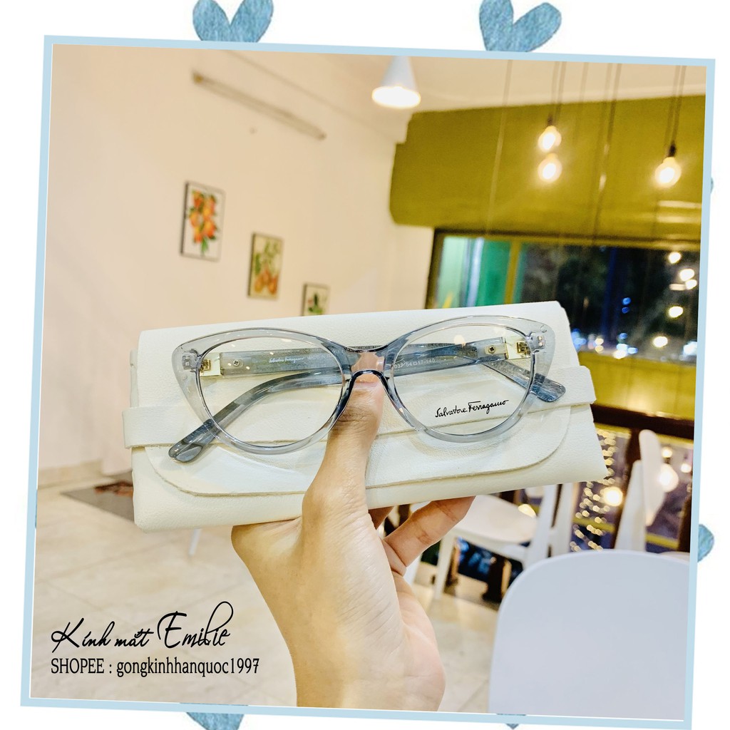 Gọng kính mắt mèo ⚡𝑭𝑹𝑬𝑬𝑺𝑯𝑰𝑷⚡ nhựa nhiều màu bản dày Kính mắt Emilie phụ kiện thời trang Mẫu 3 | BigBuy360 - bigbuy360.vn