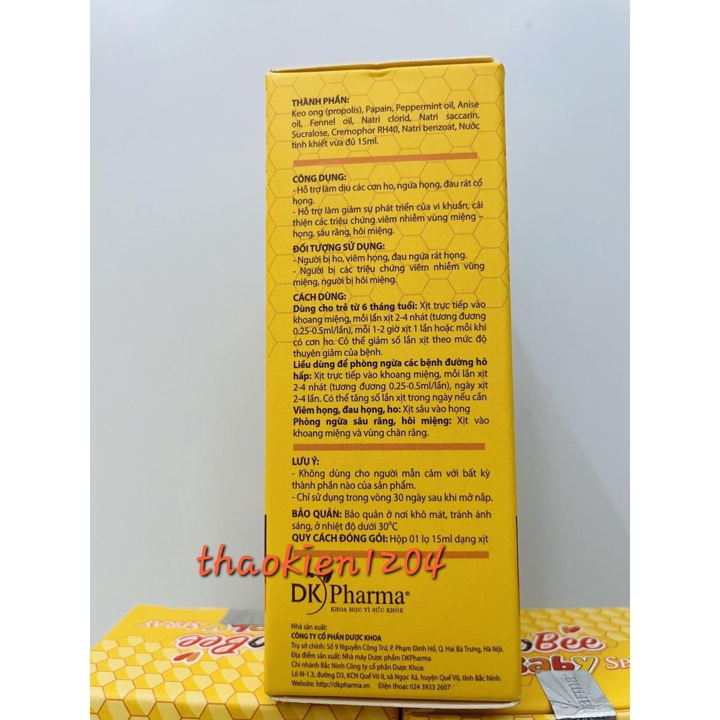 XỊT HỌNG KEO ONG chính hãng PROPOBEE