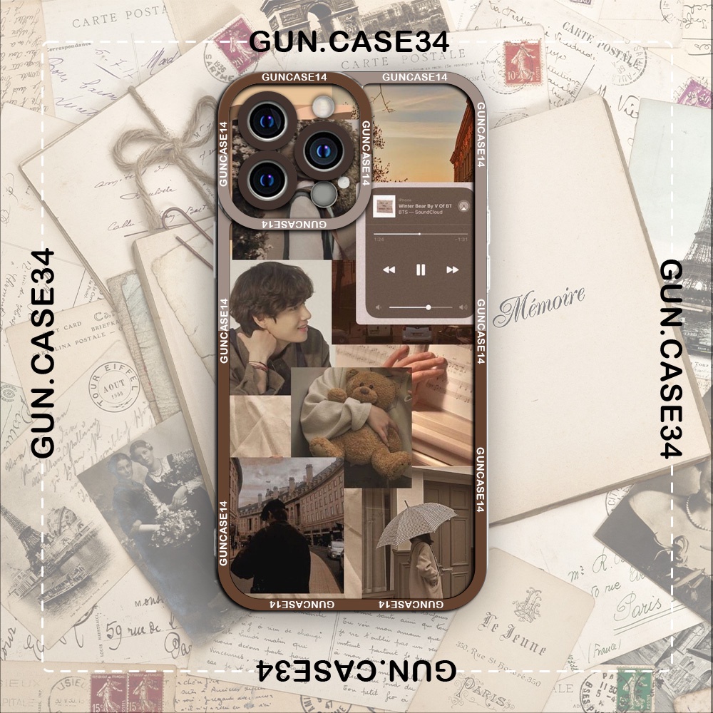 Ốp iphone nâu in hình vintage siêu xinh 6/6plus/6s/6splus/7/7plus/8/8plus/x/xr/xs/11/12/13/pro/max/plus/promax