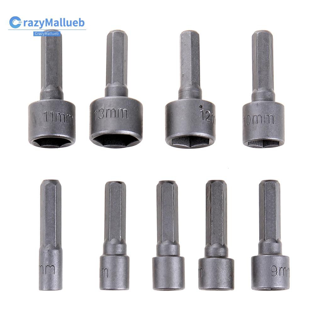 Bộ 9 Đầu Vặn Ốc Vít 1 / 4 Inch 5-13mm