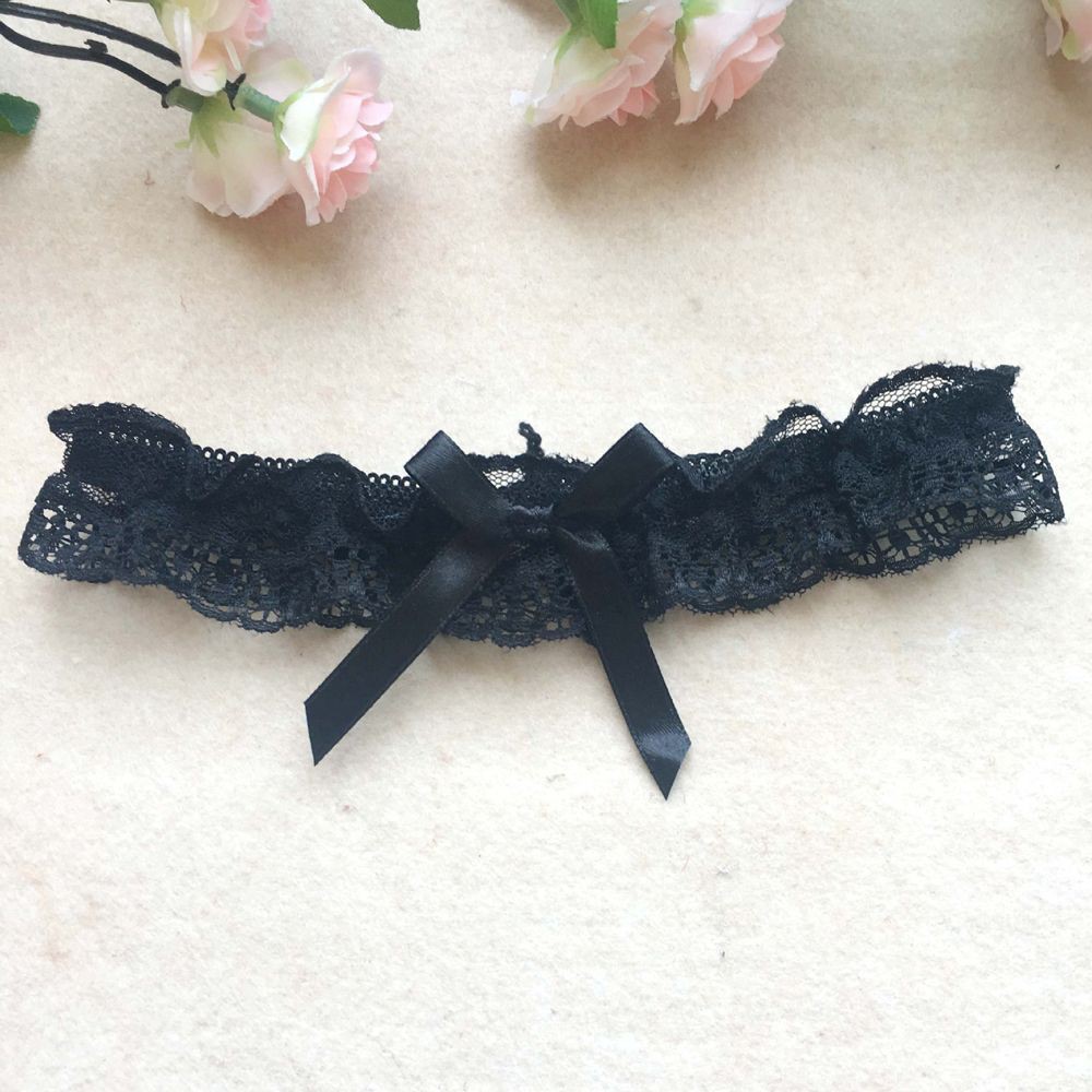 Vòng ren hoa đính nơ xinh xắn cho nữ