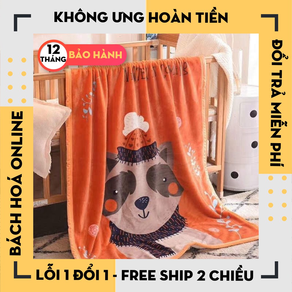 [Hàng Loại 1]  Chăn lông tuyết trẻ em hàng 2 lớp (nhiều màu) -loại 1
