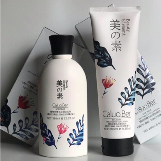 💥 Dầu gội xả dành cho tóc gàu nấm Caluo.Ber Beauty Element 380ml/280ml