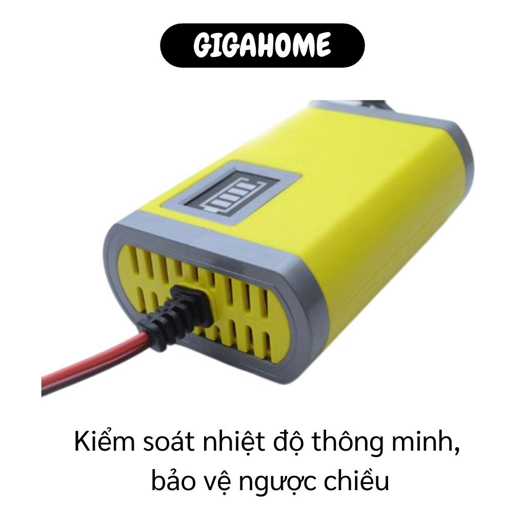 Bộ Sạc Ác Quy GIGAHOME Máy Sạc Bình Acquy 12V Dành Cho Xe Máy, Xe Đạp Điện 5836