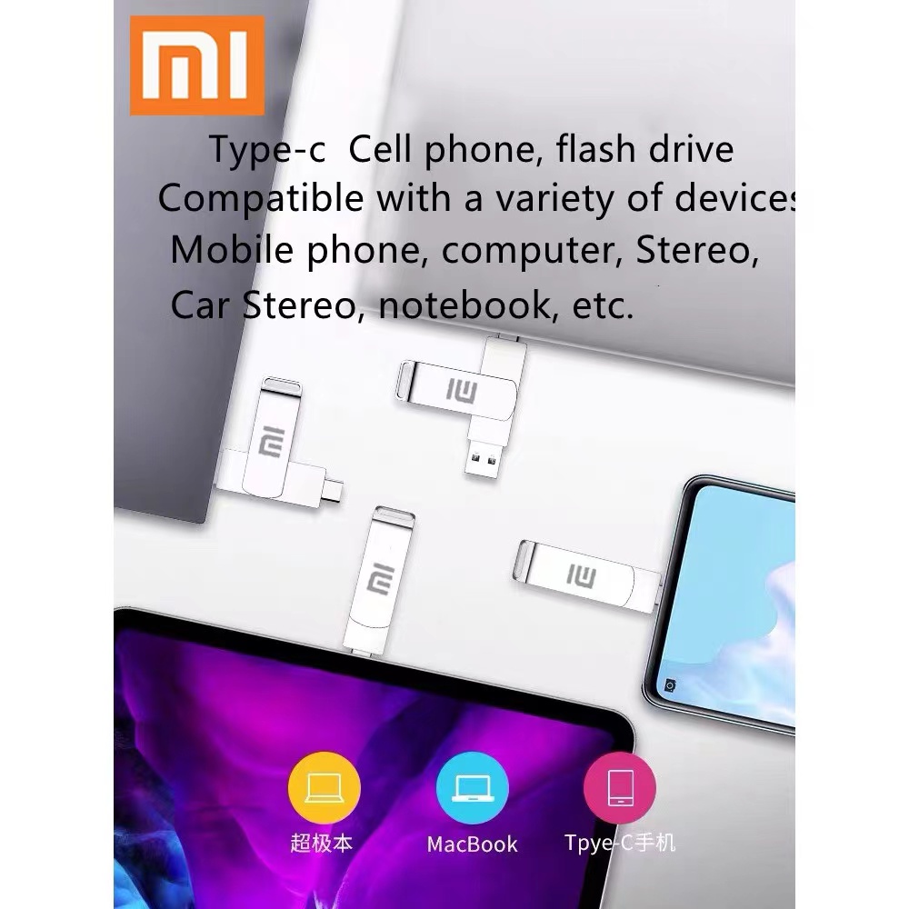 Thẻ Nhớ 2 Trong 1 OTG 2TB 1TB 512GB 256GB 128GB 64GB 32GB 16GB 8GB Tốc Độ Cao Micro USB Type-C Cho xiaomi