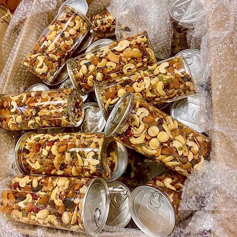 [Vị Mật ong - Vani] Granola siêu hạt 5% yến mạch by Tiệm Hạt nhà Chi thơm ngon giòn rụm hỗ trợ giảm cân