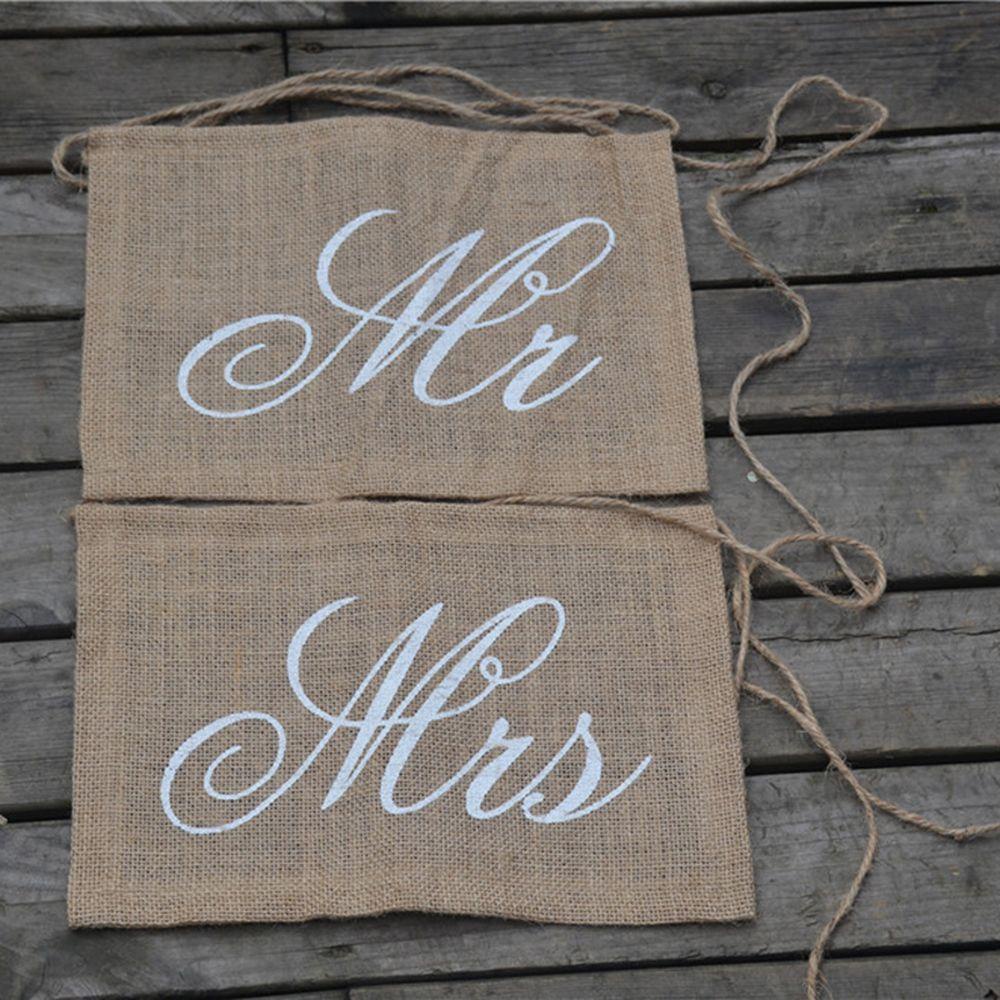 Băng Rôn Trang Trí Ghế Ngồi Cô Dâu Chú Rể Mr Và Mrs