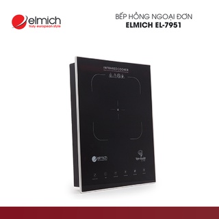 Bếp hồng ngoại đơn Elmich EL-7951 - Hàng Chính Hãng | Công suất 2200W | Mặt kính Ceramic cường lực | 2357951