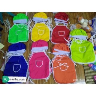 Tạp dề và mũ đầu bếp cho bé